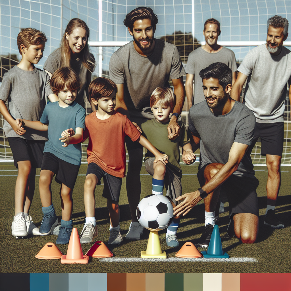 A step-by-step visual process guide demonstrating how soccer skills development for young players works with clear labeled st