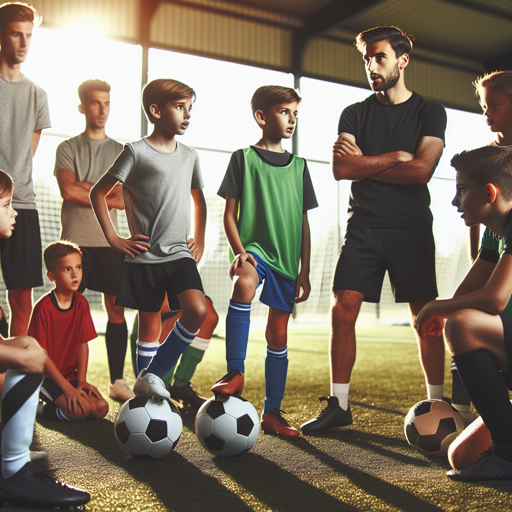 A step-by-step visual process guide demonstrating how soccer training for ages 8-18 works with clear labeled stages